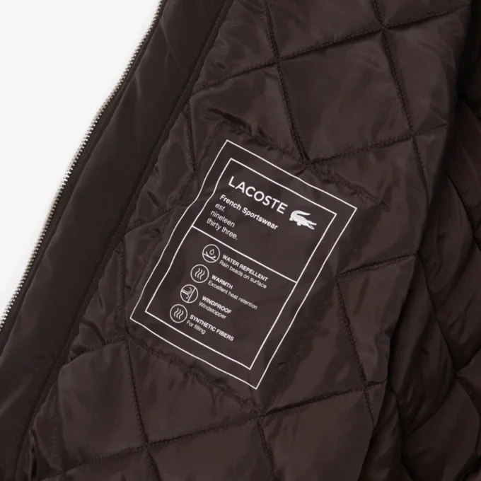 Wasserabweisende Herren-Aviator-Jacke mit Emblem