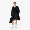 Wasserabweisende, lange, packbare Herrenjacke