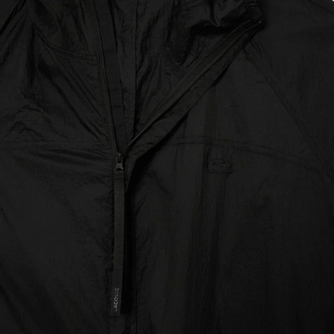 Wasserabweisende, lange, packbare Herrenjacke