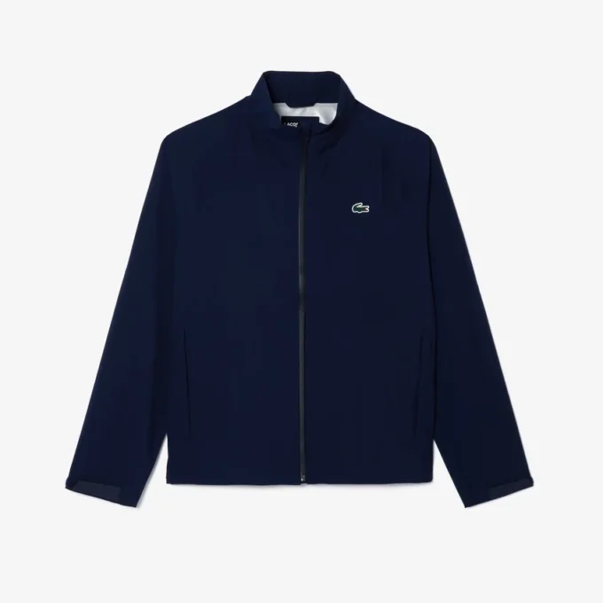 Wasserabweisende Stretch-Windjacke für Herren beim Golf