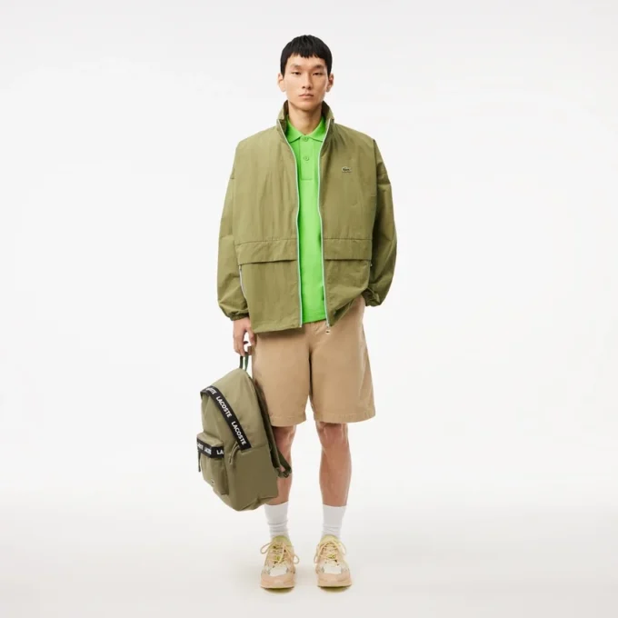 Wasserabweisende Windjacke für Herren mit abnehmbarer Kapuze