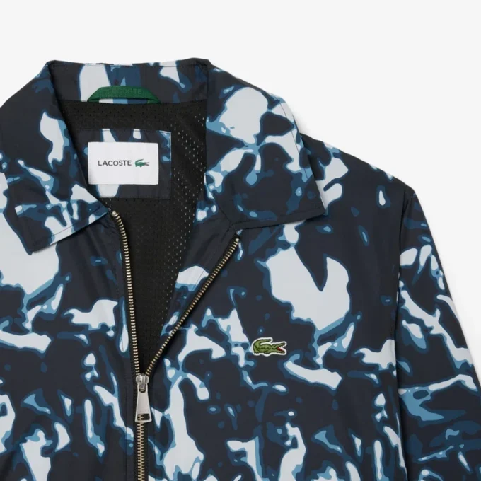 Wasserabweisende Windjacke für Herren mit Print-Motiv