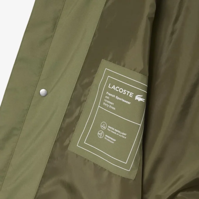 Wasserabweisende Windjacke in mittlerer Länge